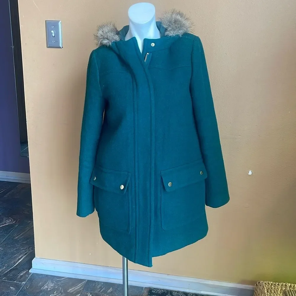 J.Crew Mercantile Vail Parka, hunters green, Size 2